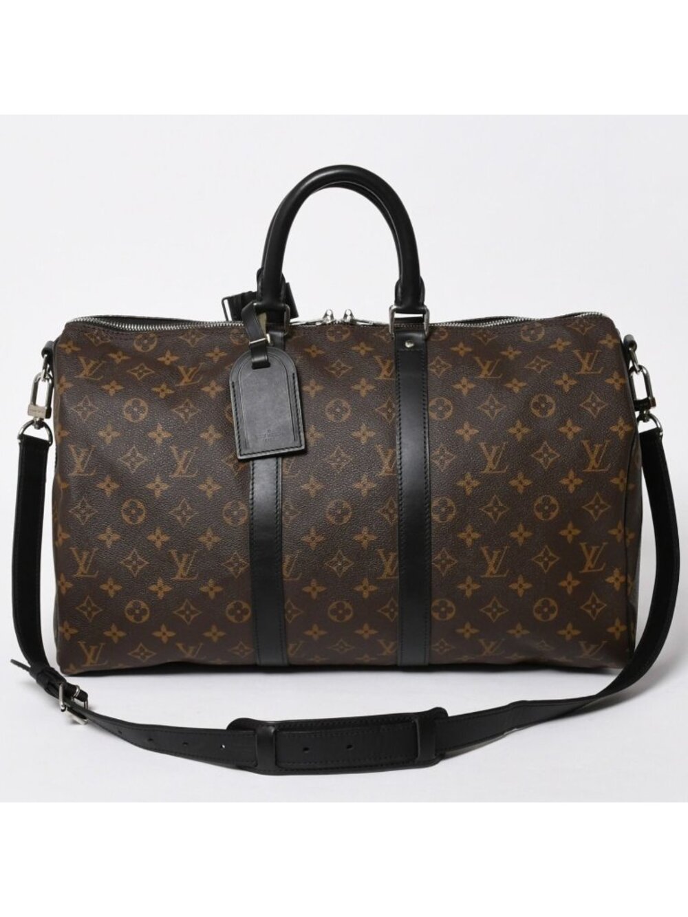 Louis Vuitton Boston Bag Keepall Bandouliere 45 Monogram Brown Gold